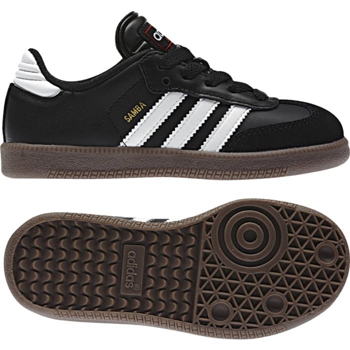 Adidas Samba Black White Sneakers Indoor Soccer Shoes 036516 Youth Size 1.5